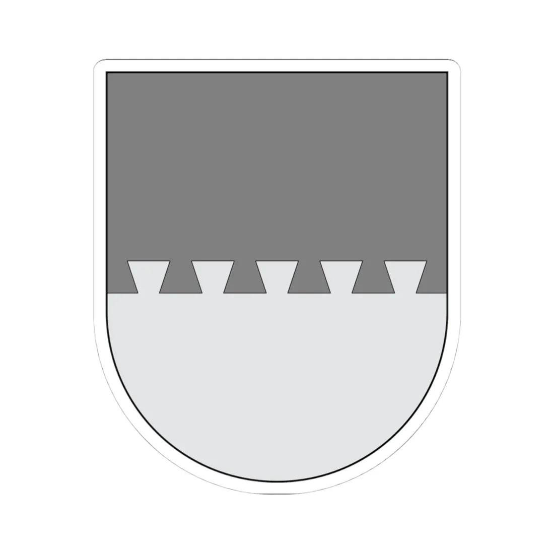 Campo - cortado en cola de milano (Spain) (Coat of Arms) STICKER Vinyl Kiss-Cut Decal 4 Inch White - The Sticker Space