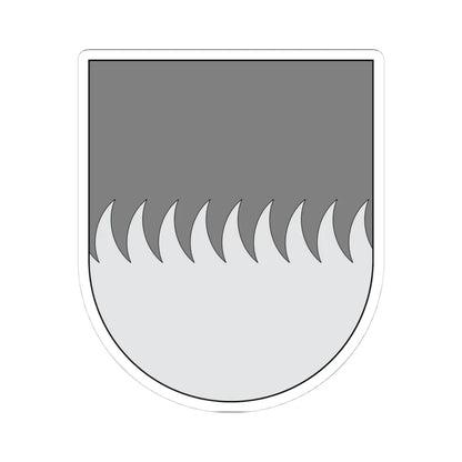 Campo - cortado en dientes de dragón (Spain) (Coat of Arms) STICKER Vinyl Kiss-Cut Decal 4 Inch White - The Sticker Space
