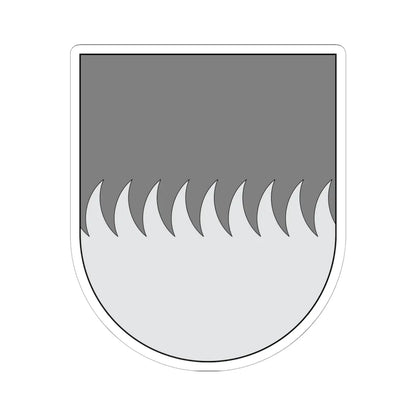 Campo - cortado en dientes de dragón (Spain) (Coat of Arms) STICKER Vinyl Kiss-Cut Decal 6 Inch White - The Sticker Space