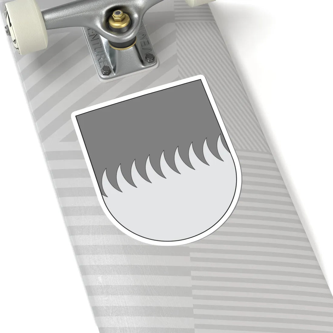 Campo - cortado en dientes de dragón (Spain) (Coat of Arms) STICKER Vinyl Kiss-Cut Decal - The Sticker Space