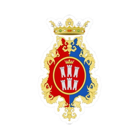 Campobasso-Stemma (Italy) (Coat of Arms) STICKER Vinyl Kiss-Cut Decal 2 Inch White - The Sticker Space