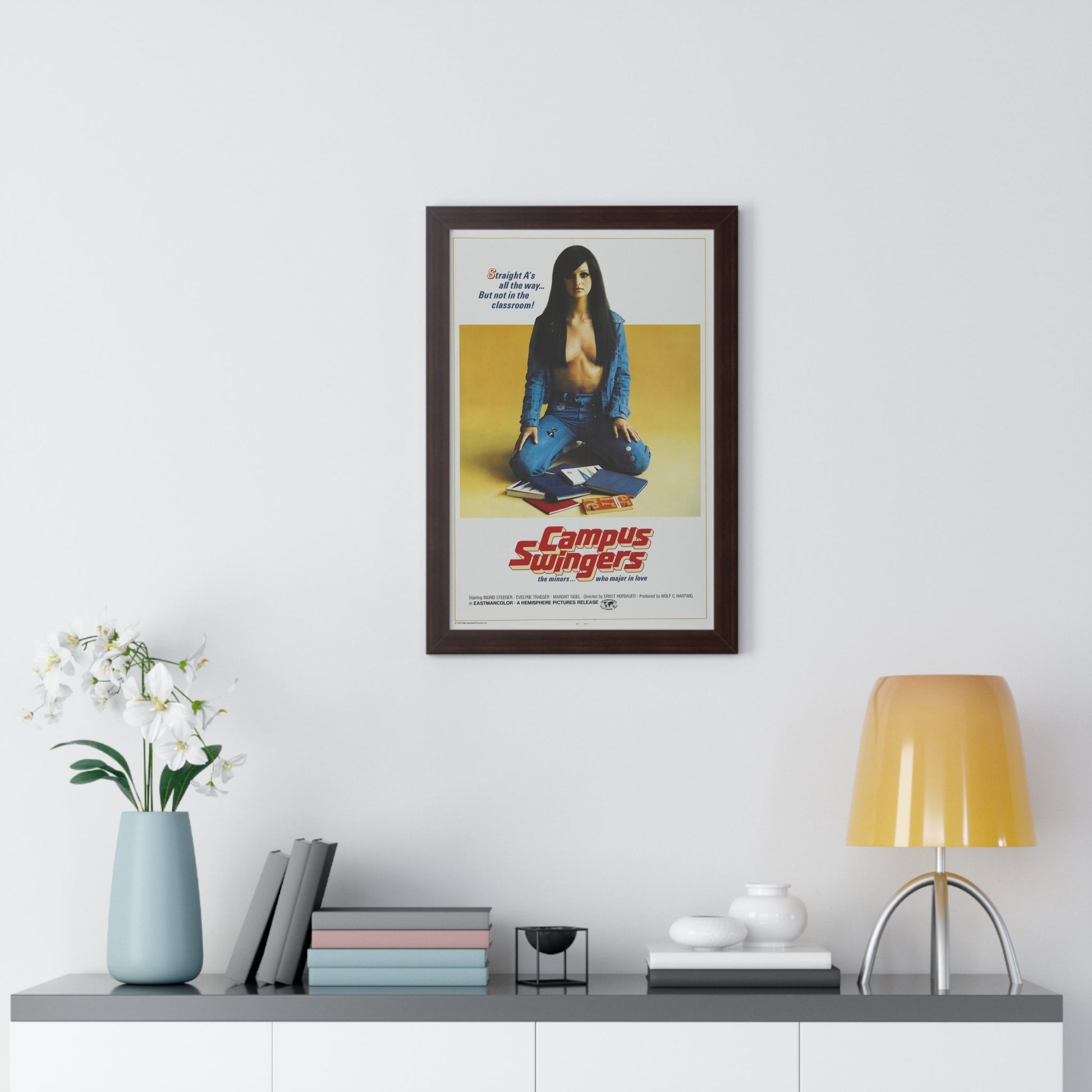 CAMPUS SWINGERS 1972 - Framed Movie Poster-The Sticker Space