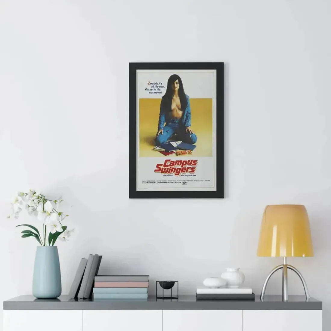 CAMPUS SWINGERS 1972 - Framed Movie Poster - The Sticker Space