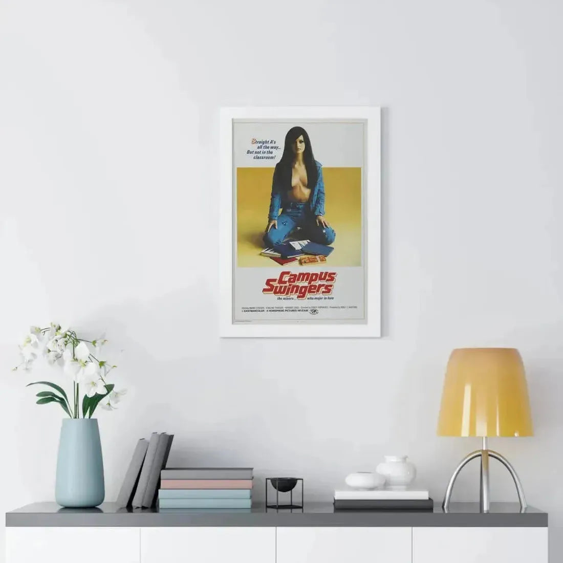 CAMPUS SWINGERS 1972 - Framed Movie Poster - The Sticker Space