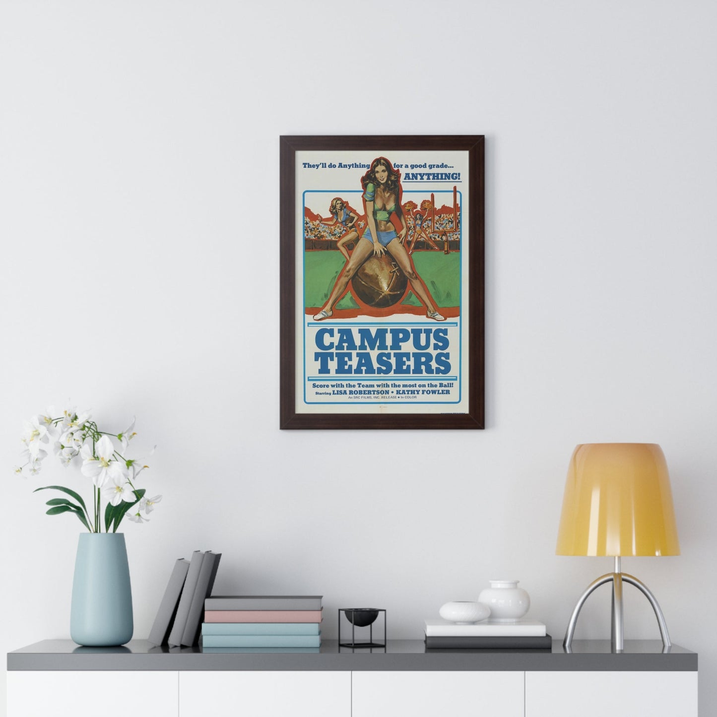 CAMPUS TEASERS 1970 - Framed Movie Poster-The Sticker Space