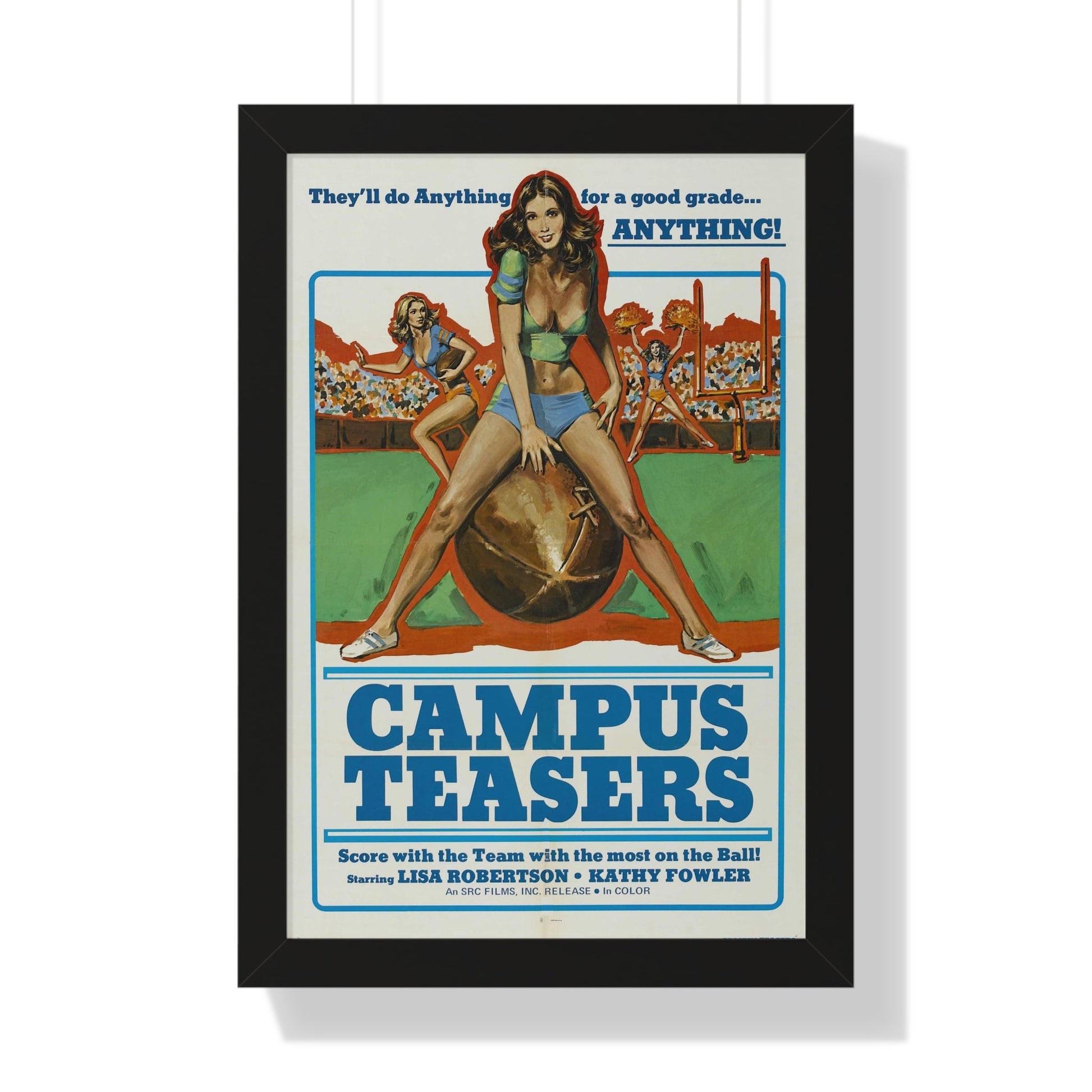 CAMPUS TEASERS 1970 - Framed Movie Poster-16″ x 24″-The Sticker Space