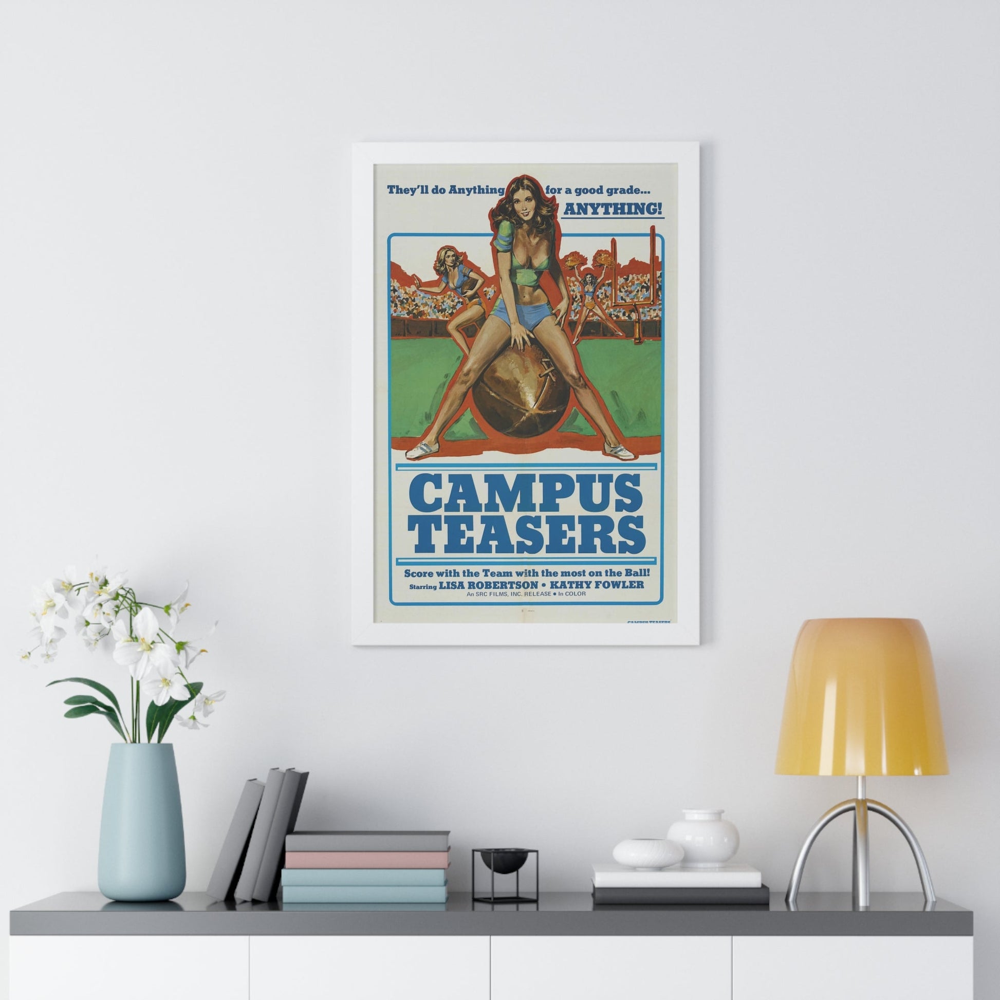 CAMPUS TEASERS 1970 - Framed Movie Poster-The Sticker Space