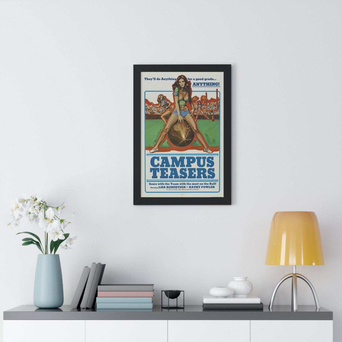 CAMPUS TEASERS 1970 - Framed Movie Poster-The Sticker Space