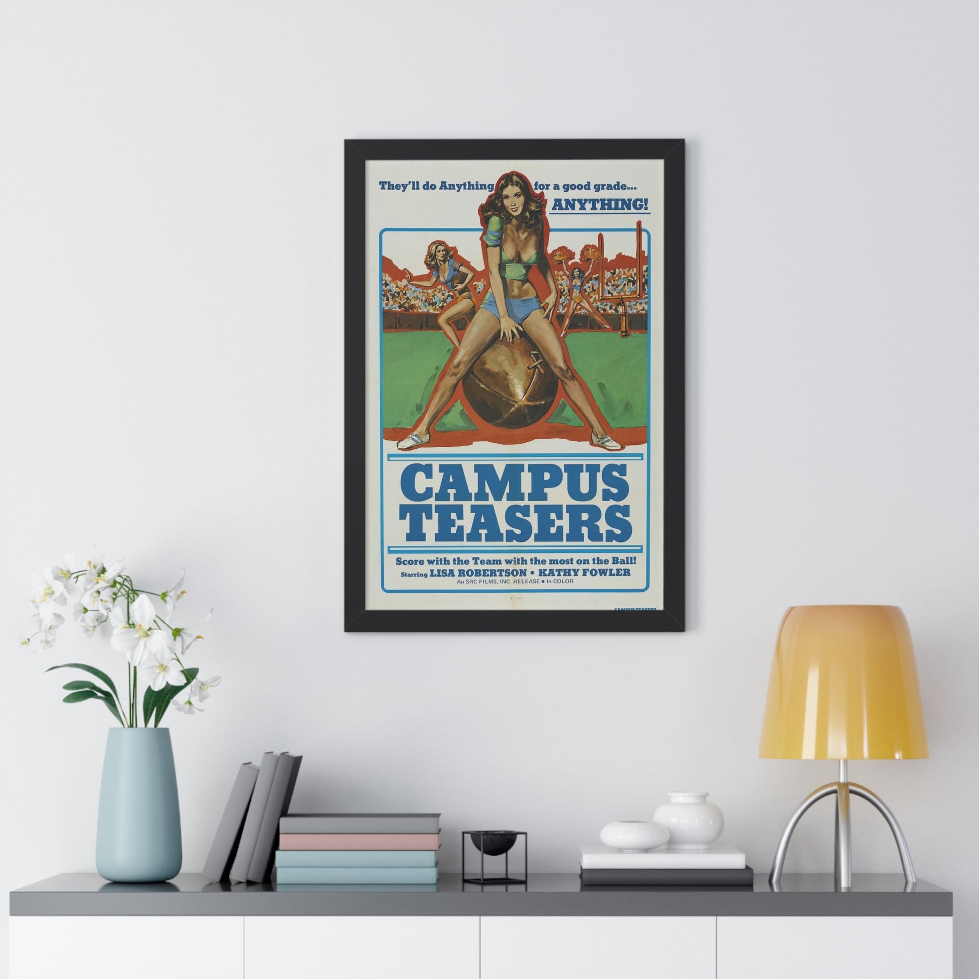 CAMPUS TEASERS 1970 - Framed Movie Poster-The Sticker Space