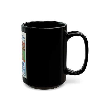 CAMPUS TEASERS 1970 Movie Poster - Black Coffee Mug-The Sticker Space