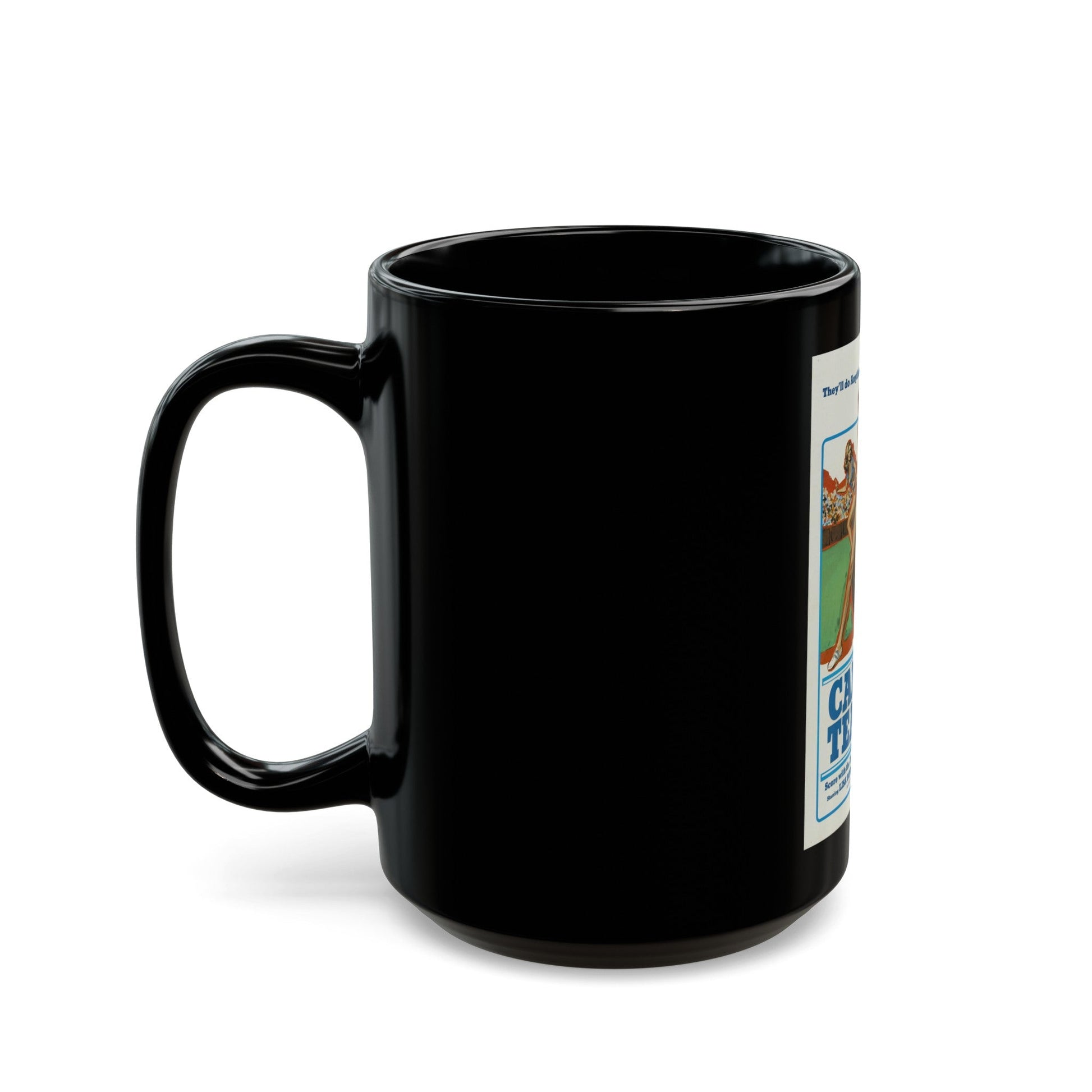 CAMPUS TEASERS 1970 Movie Poster - Black Coffee Mug-The Sticker Space