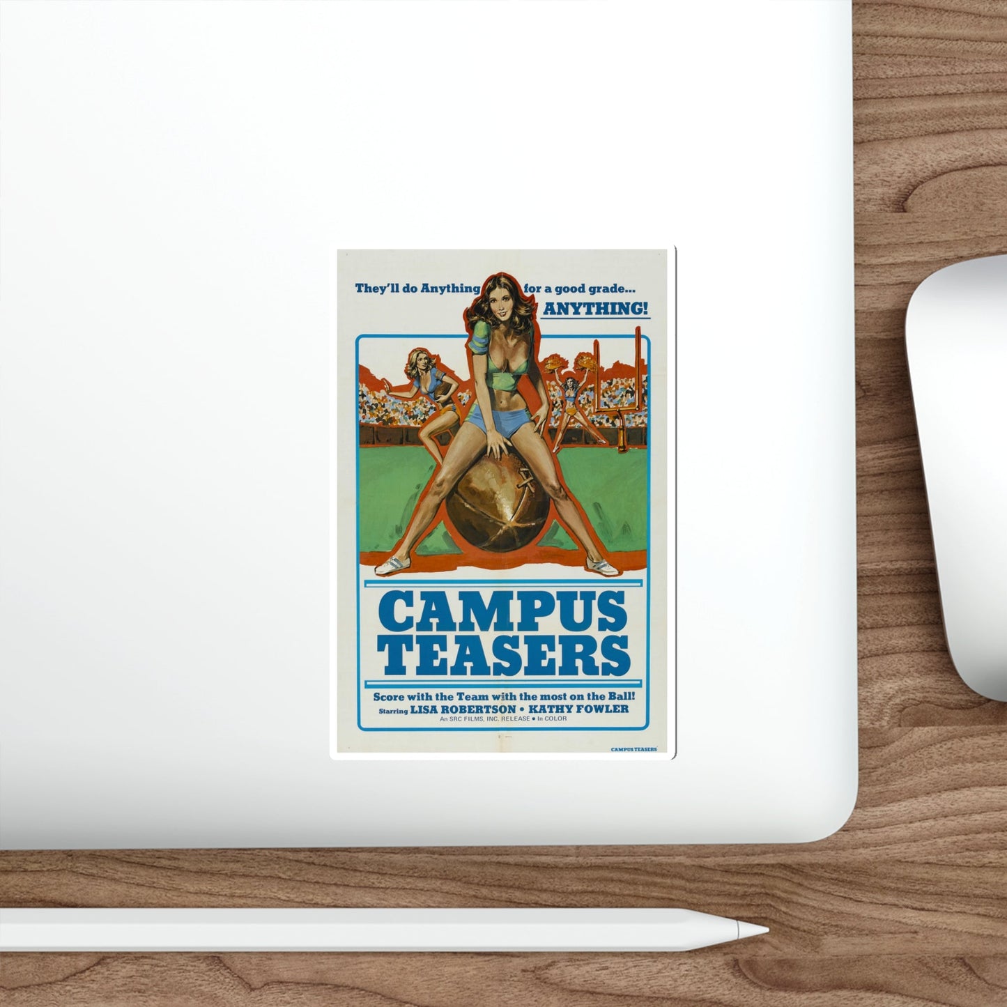 CAMPUS TEASERS 1970 Movie Poster STICKER Vinyl Die-Cut Decal-The Sticker Space