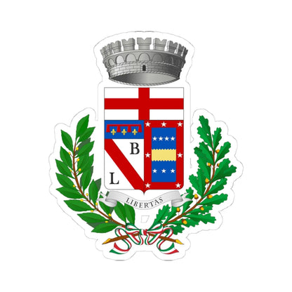 Camugnano-Stemma (Italy) (Coat of Arms) STICKER Vinyl Kiss-Cut Decal 4 Inch White - The Sticker Space