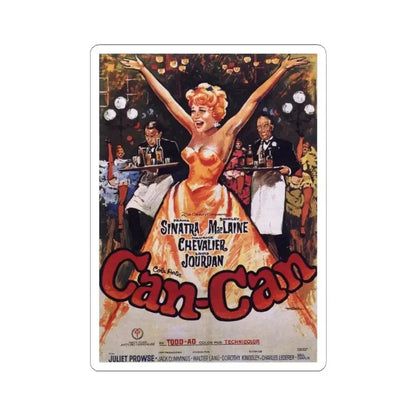 Can Can 1960 Movie Poster - STICKER Vinyl Kiss-Cut Decal 3 Inch White - The Sticker Space