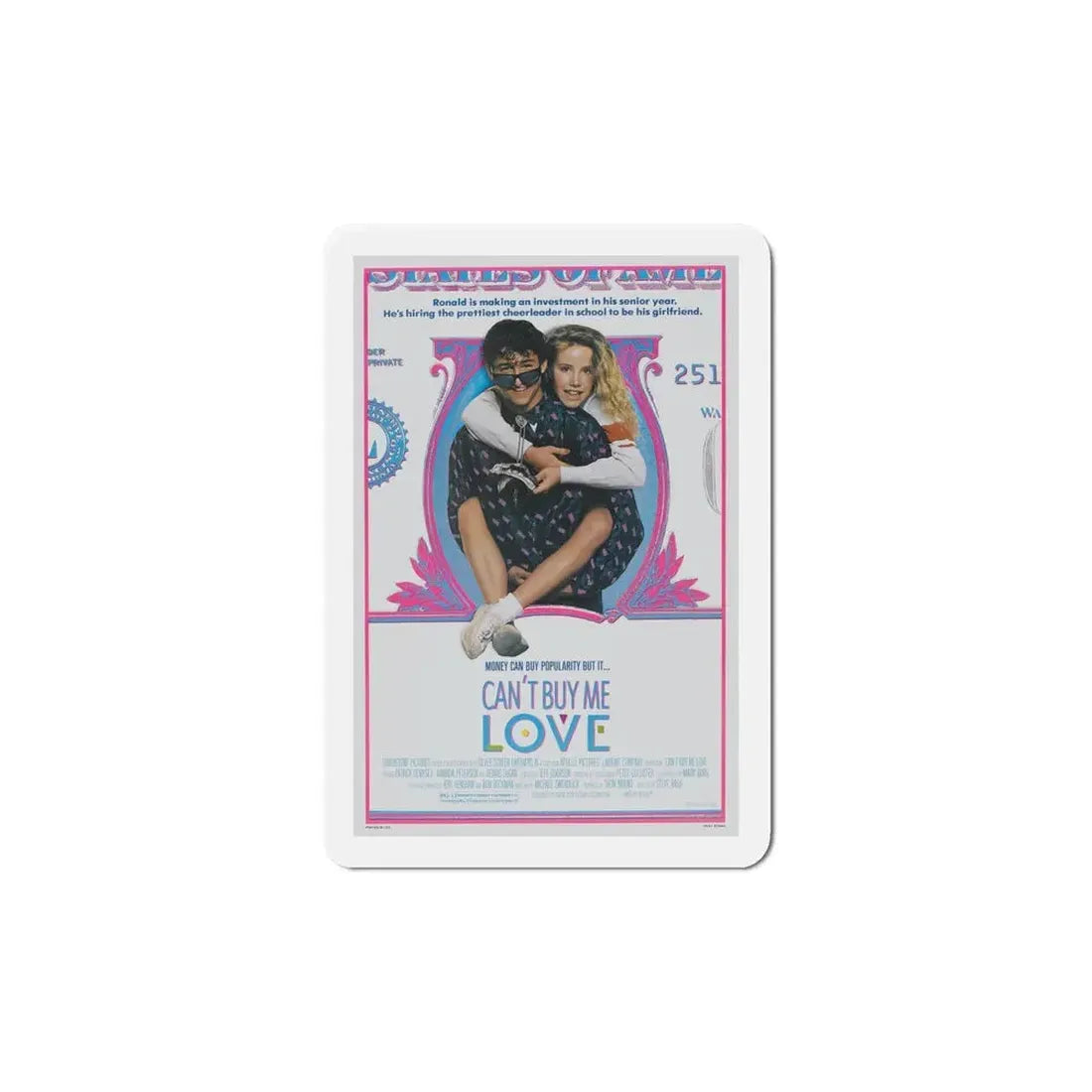 Can't Buy Me Love 1987 Movie Poster Refrigerator Magnet 6 Inch - The Sticker Space