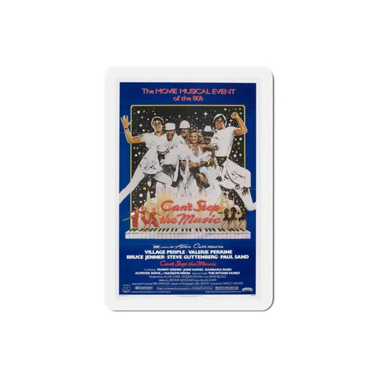 Can't Stop the Music 1980 Movie Poster Refrigerator Magnet 2 Inch - The Sticker Space