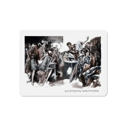 Can't You Be Serious (2), Smart Set Magazine, February 1930 (Magazine Illustration) Refrigerator Magnet 6 Inch - The Sticker Space