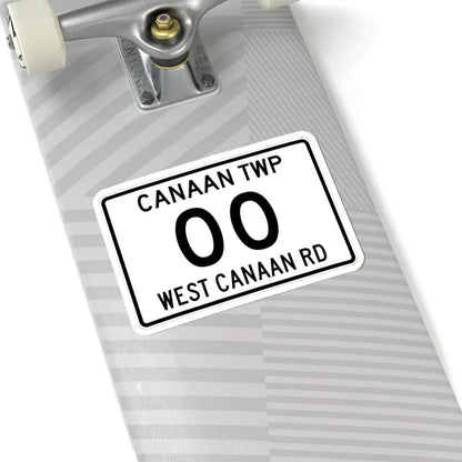 Canaan Township Morrow County Ohio route shield template (Ohio) (Road Sign) STICKER Vinyl Kiss-Cut Decal - The Sticker Space