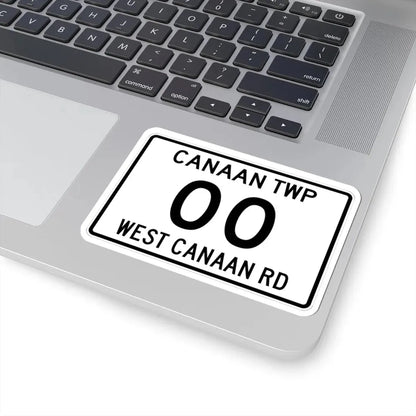 Canaan Township Morrow County Ohio route shield template (Ohio) (Road Sign) STICKER Vinyl Kiss-Cut Decal - The Sticker Space