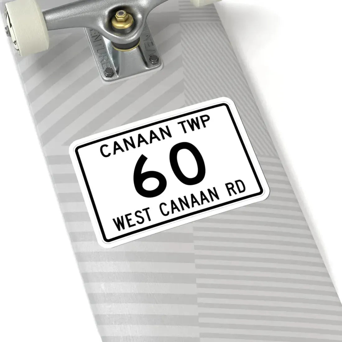 Canaan Township Route 60 Morrow County Ohio (Ohio) (Road Sign) STICKER Vinyl Kiss-Cut Decal - The Sticker Space
