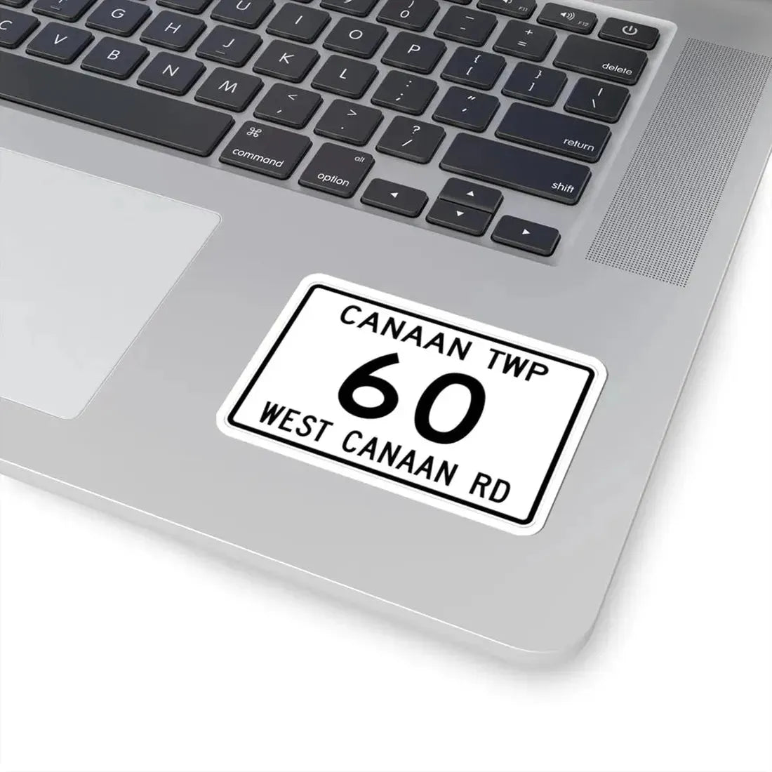 Canaan Township Route 60 Morrow County Ohio (Ohio) (Road Sign) STICKER Vinyl Kiss-Cut Decal - The Sticker Space