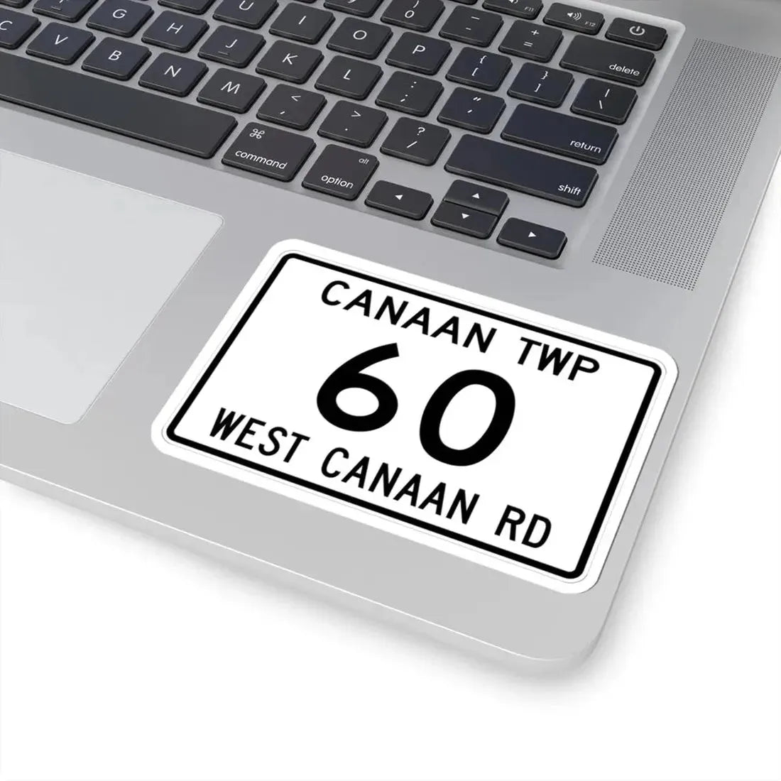 Canaan Township Route 60 Morrow County Ohio (Ohio) (Road Sign) STICKER Vinyl Kiss-Cut Decal - The Sticker Space