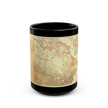 Canada (1936) (Map) Black Coffee Mug-15oz-The Sticker Space