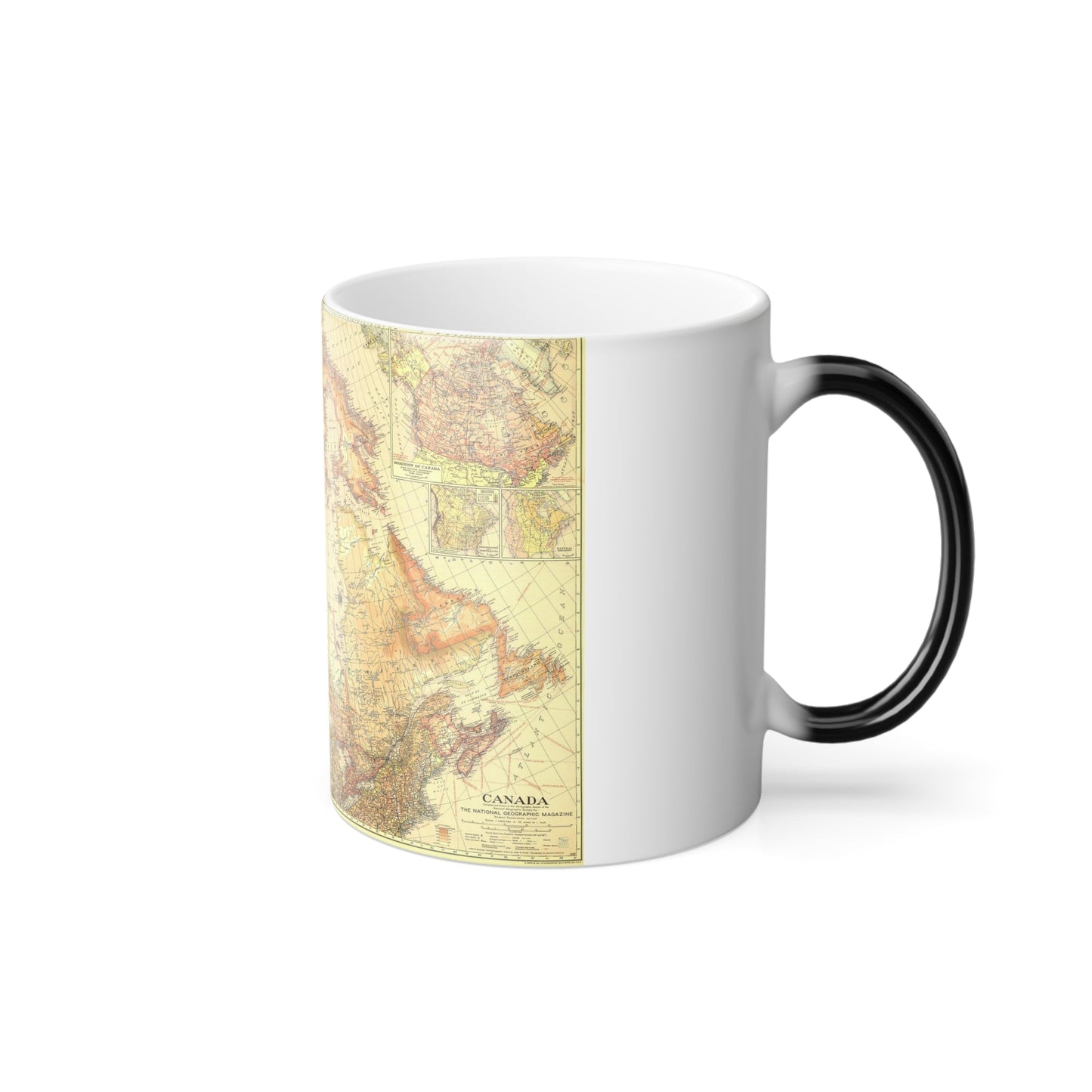 Canada (1936) (Map) Color Changing Mug 11oz-11oz-The Sticker Space