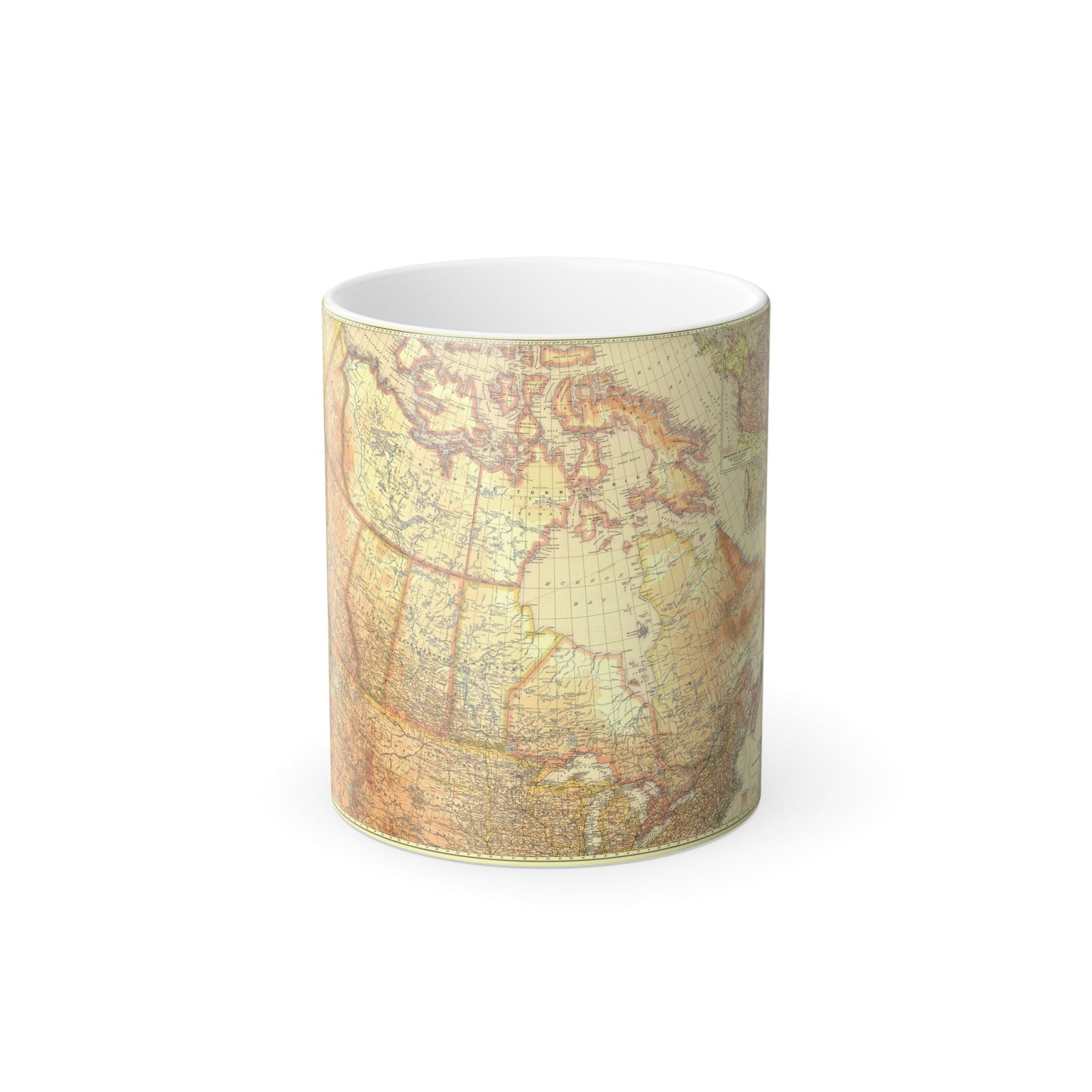 Canada (1936) (Map) Color Changing Mug 11oz-11oz-The Sticker Space