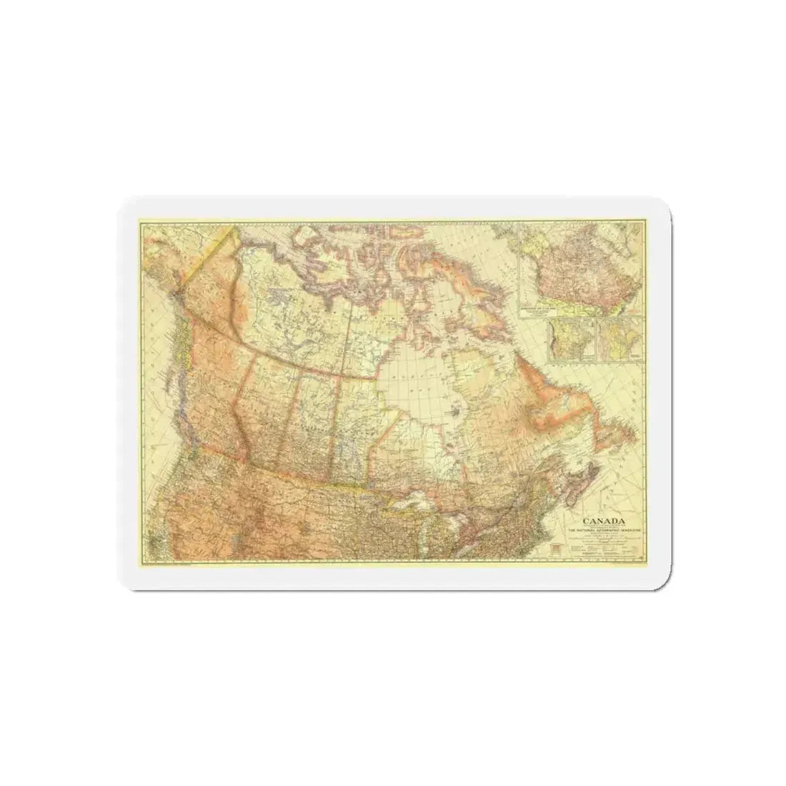 Canada (1936) (Map) Refrigerator Magnet 5 Inch - The Sticker Space