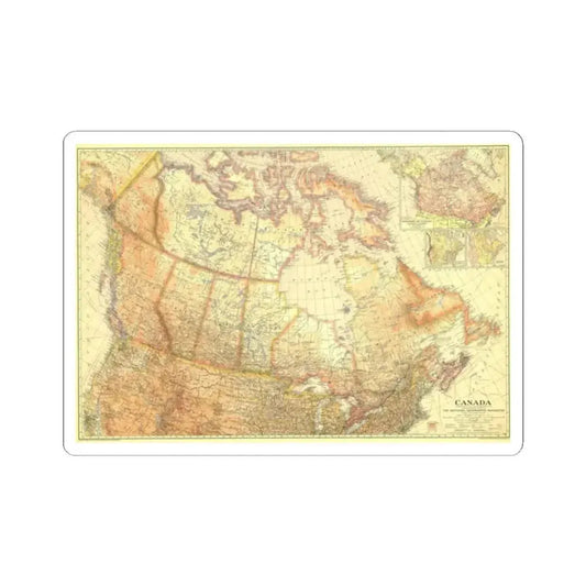 Canada (1936) (Map) STICKER Vinyl Kiss-Cut Decal 2 Inch White - The Sticker Space