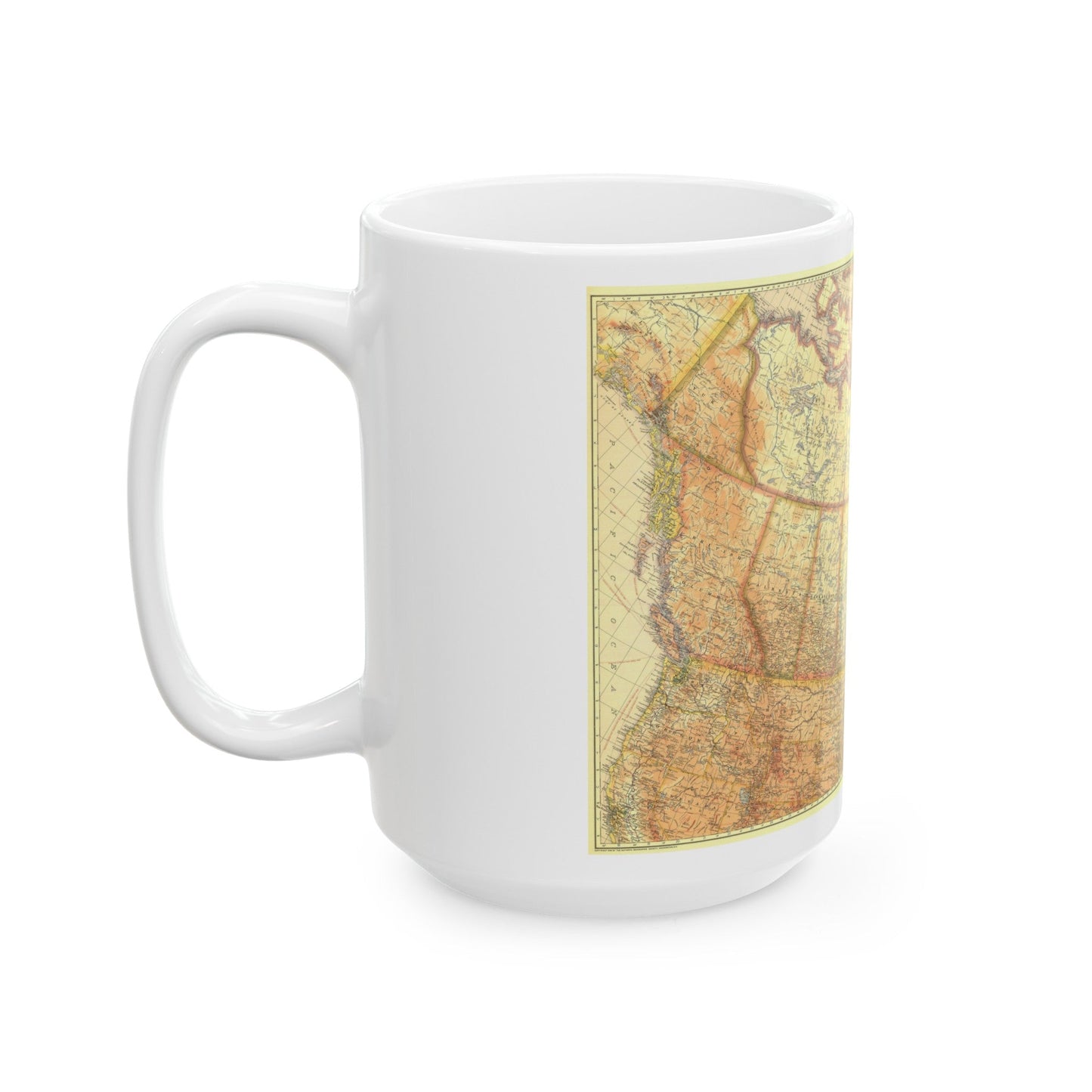 Canada (1936) (Map) White Coffee Mug-The Sticker Space