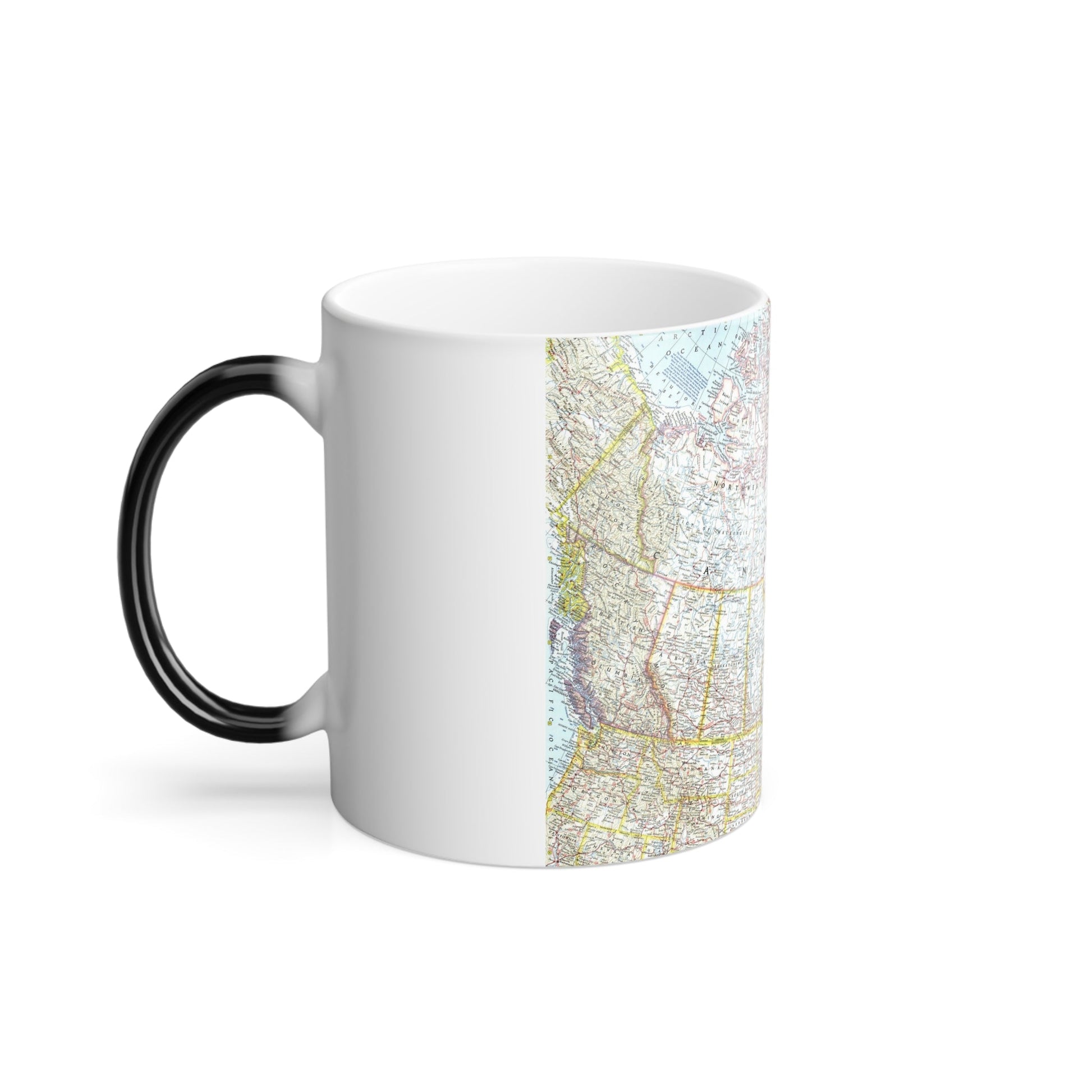 Canada (1961) (Map) Color Changing Mug 11oz-11oz-The Sticker Space