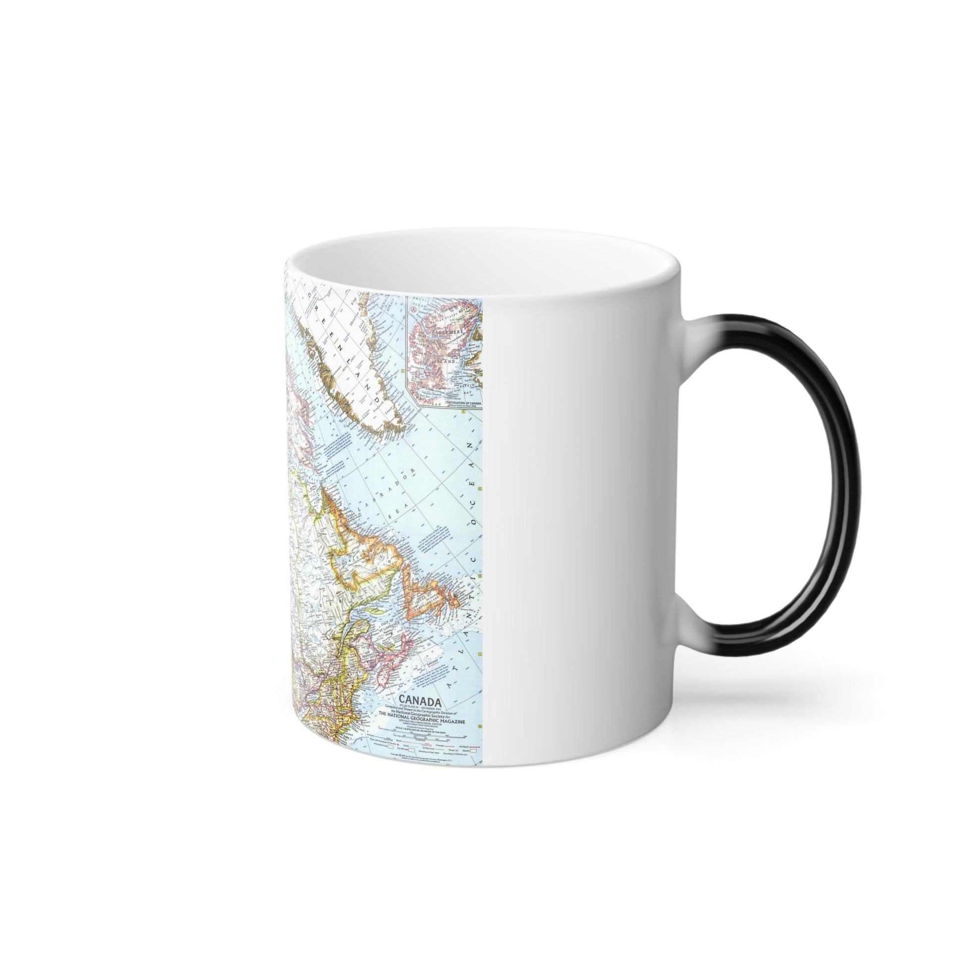 Canada (1961) (Map) Color Changing Mug 11oz-11oz-The Sticker Space