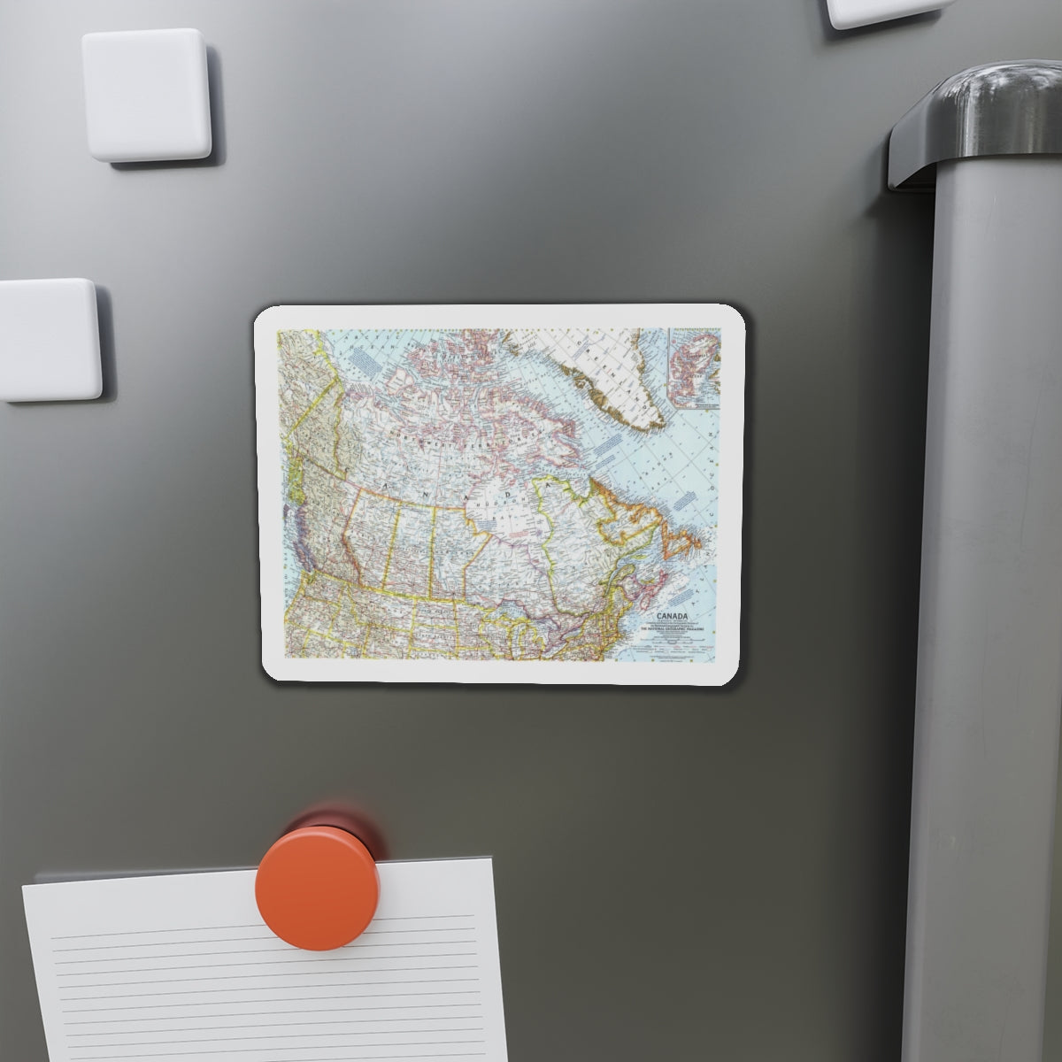 Canada (1961) (Map) Refrigerator Magnet-The Sticker Space