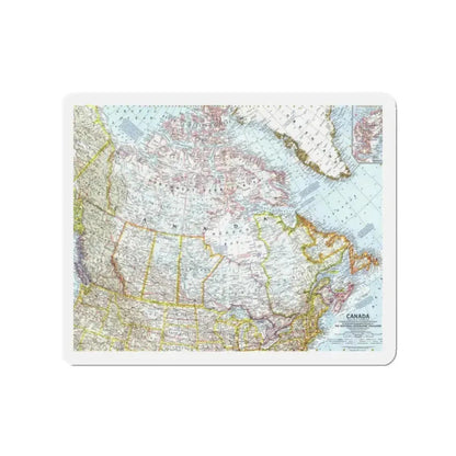 Canada (1961) (Map) Refrigerator Magnet 2 Inch - The Sticker Space