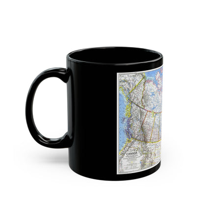 Canada (1972) (Map) Black Coffee Mug-The Sticker Space