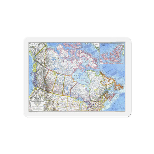 Canada (1972) (Map) Refrigerator Magnet-6 × 6"-The Sticker Space