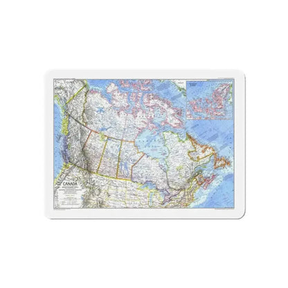 Canada (1972) (Map) Refrigerator Magnet - The Sticker Space