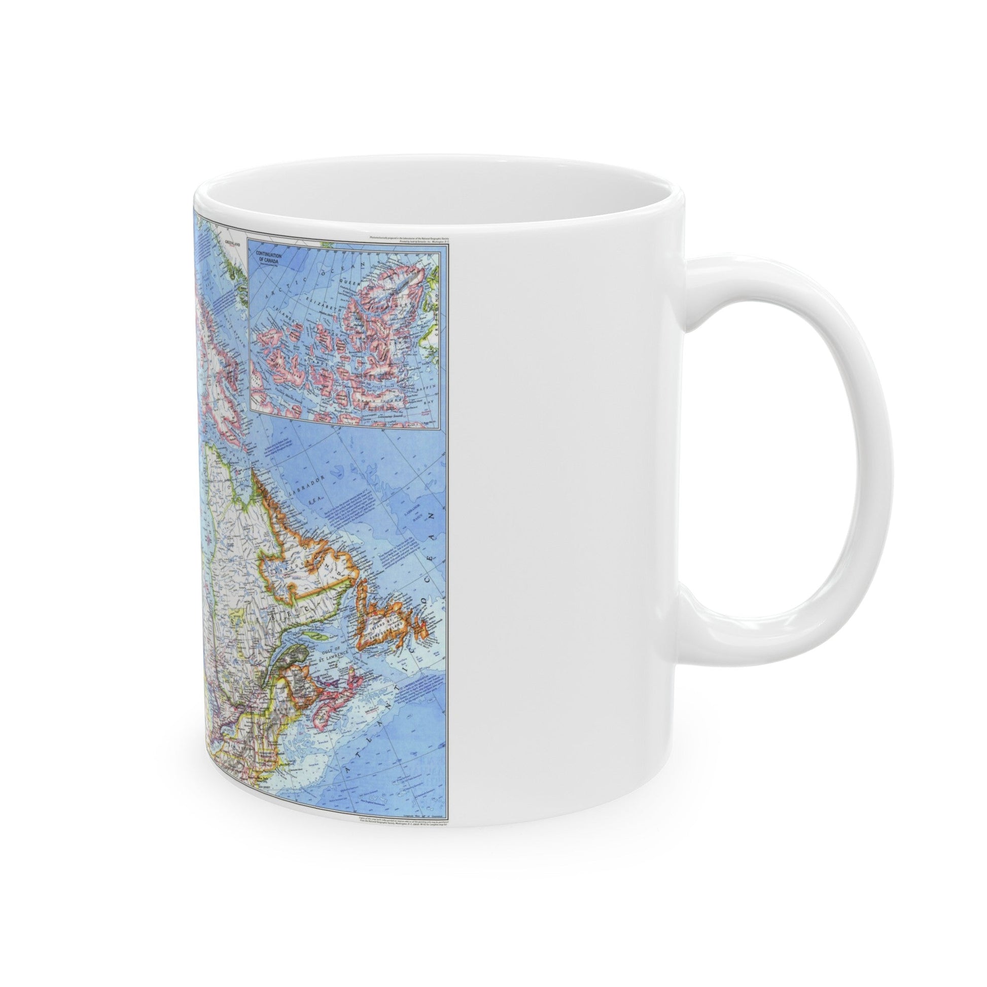 Canada (1972) (Map) White Coffee Mug-The Sticker Space