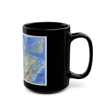 Canada (1985) (Map) Black Coffee Mug-The Sticker Space