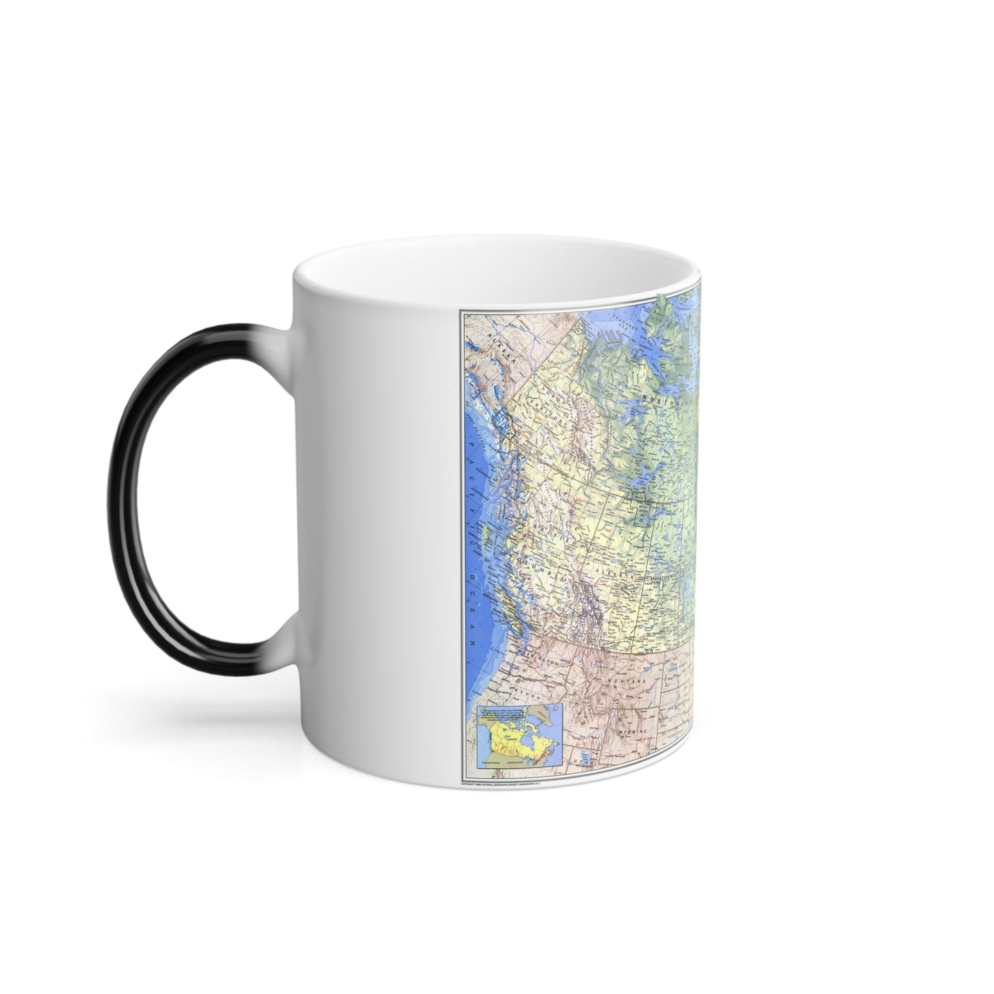 Canada (1985) (Map) Color Changing Mug 11oz-11oz-The Sticker Space