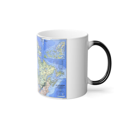 Canada (1985) (Map) Color Changing Mug 11oz-11oz-The Sticker Space