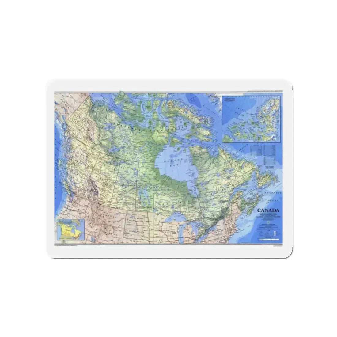 Canada (1985) (Map) Refrigerator Magnet 2 Inch - The Sticker Space