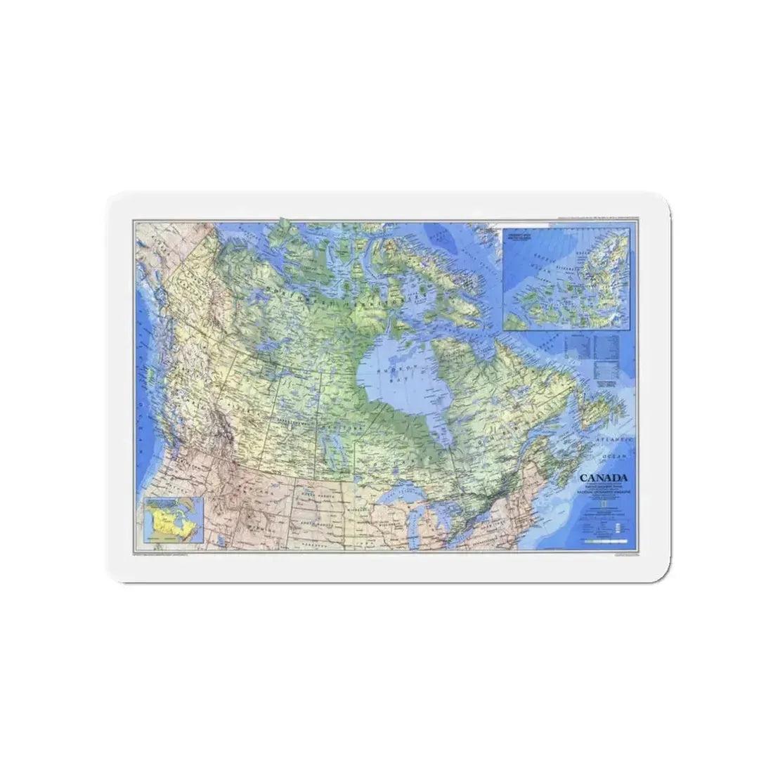 Canada (1985) (Map) Refrigerator Magnet 3 Inch - The Sticker Space