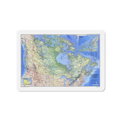 Canada (1985) (Map) Refrigerator Magnet-3" x 3"-The Sticker Space