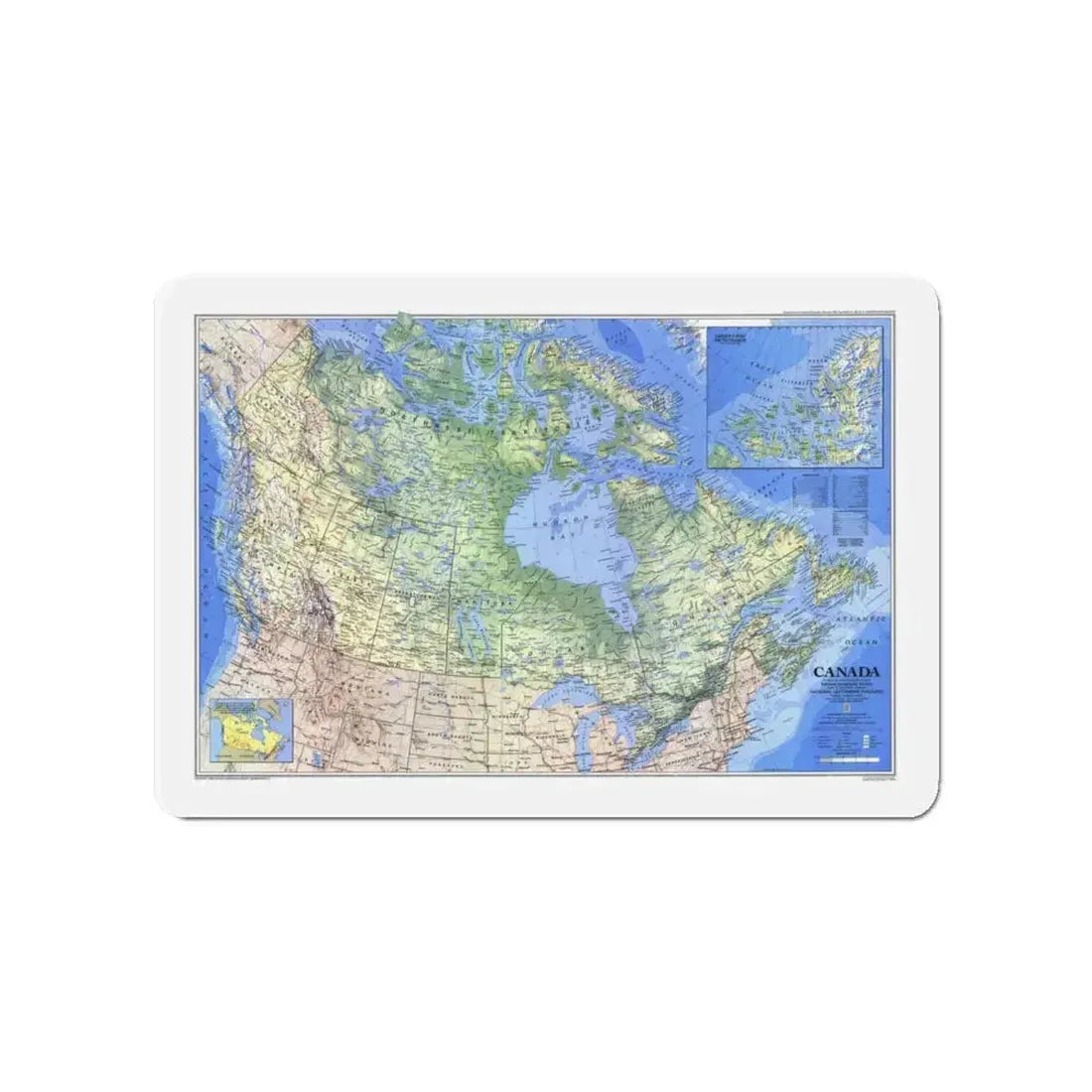 Canada (1985) (Map) Refrigerator Magnet 4 Inch - The Sticker Space