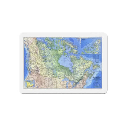 Canada (1985) (Map) Refrigerator Magnet 6 Inch - The Sticker Space