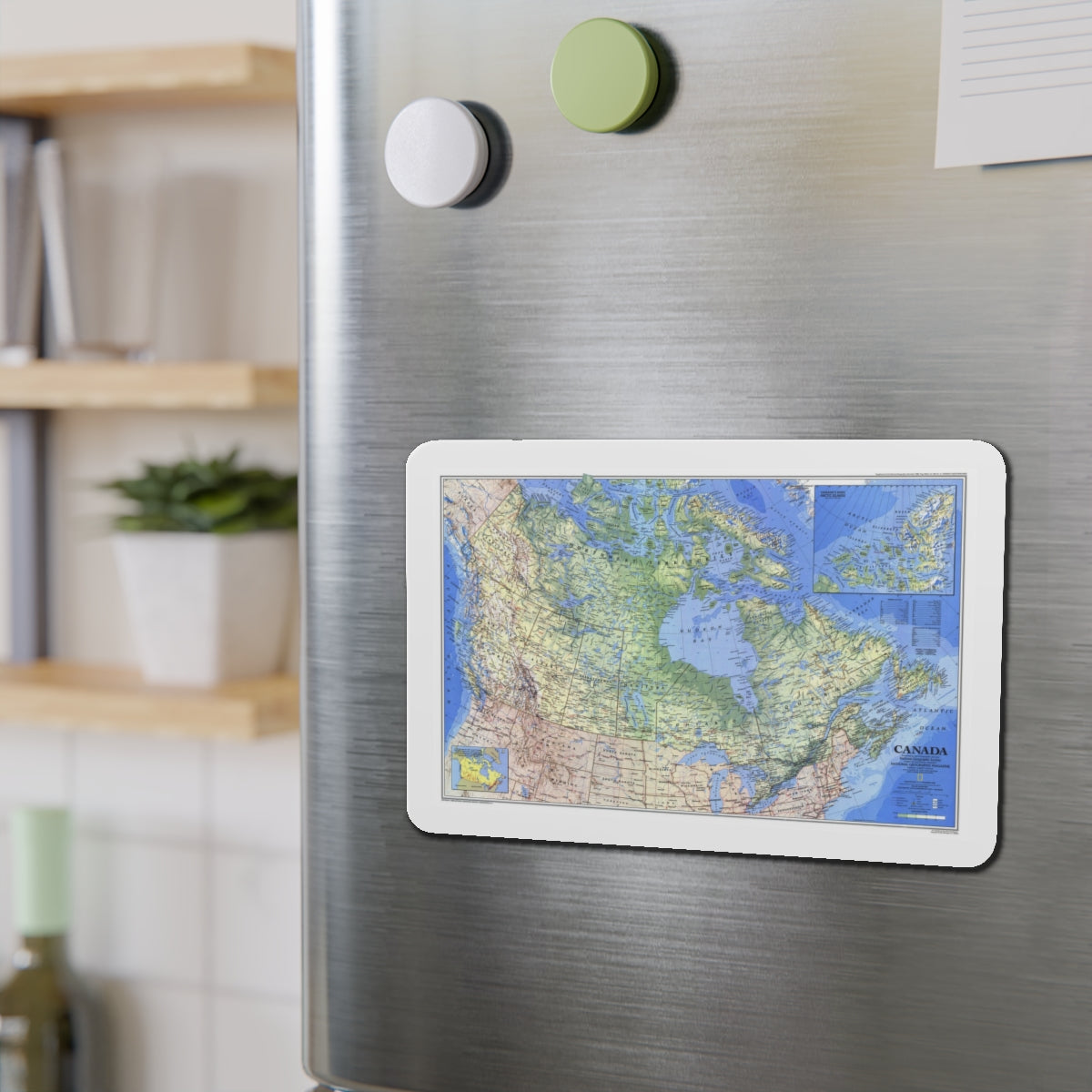 Canada (1985) (Map) Refrigerator Magnet-The Sticker Space