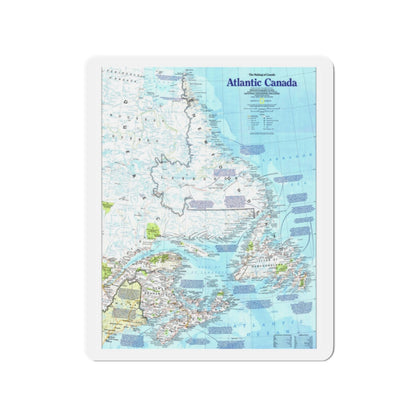 Canada - Atlantic 1 (1992) (Map) Refrigerator Magnet-2" x 2"-The Sticker Space